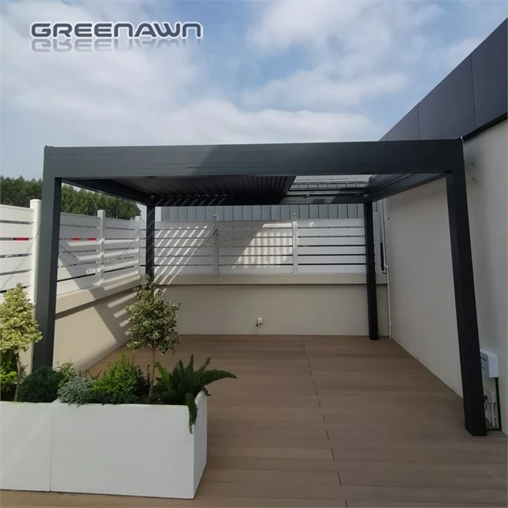 Folding Louver Retractable Pergola